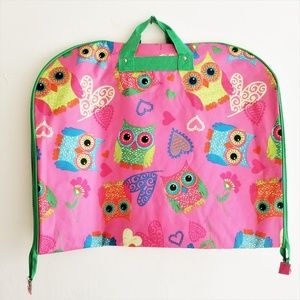Buckhead Betties Pink\Green Owls Garment Bag